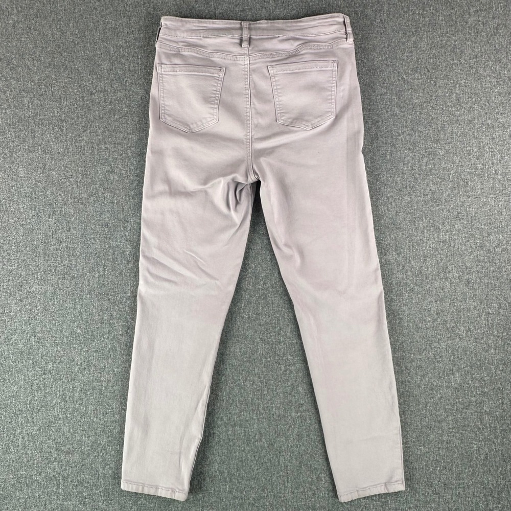 Buffalo Pants Women 8 Aubrey Mauve High Rise Ankle Grazer Stretch Slim